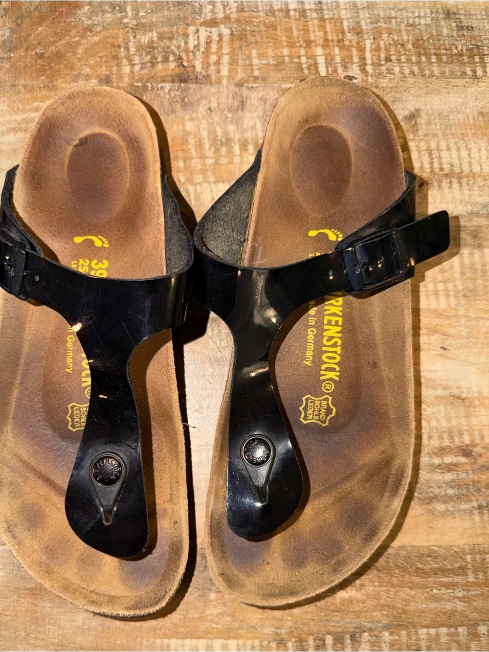 Birkenstock Black Gizeh Thong Sandals for Women size 8